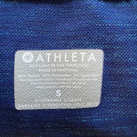 Athleta Flurry Half Zip Pullover in Navy, Size Small - Picture 4 of 9